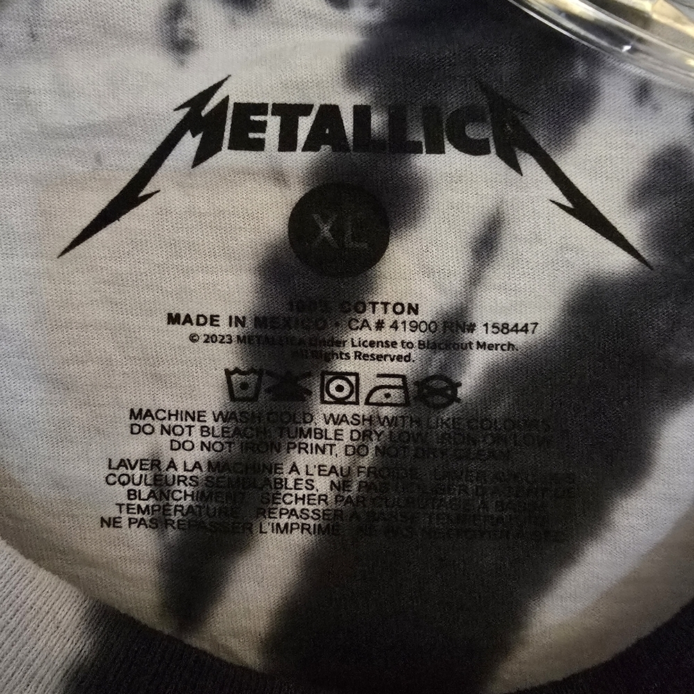 Metallica Tie-Dye T-Shirt NWOT - Picture 4 of 4